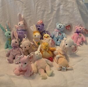 Ty Beanie Babies "The Basket Collection" Ornaments